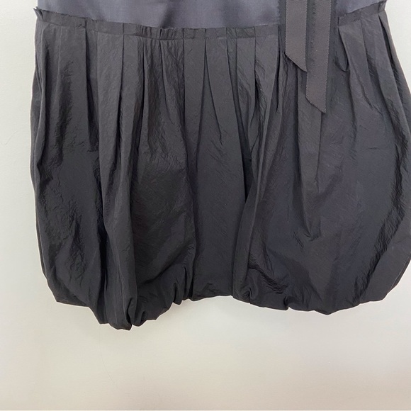 Stunning Kay Unger 100% silk dress black dress jewels crustal Bubble hem size 10 - Picture 7 of 16